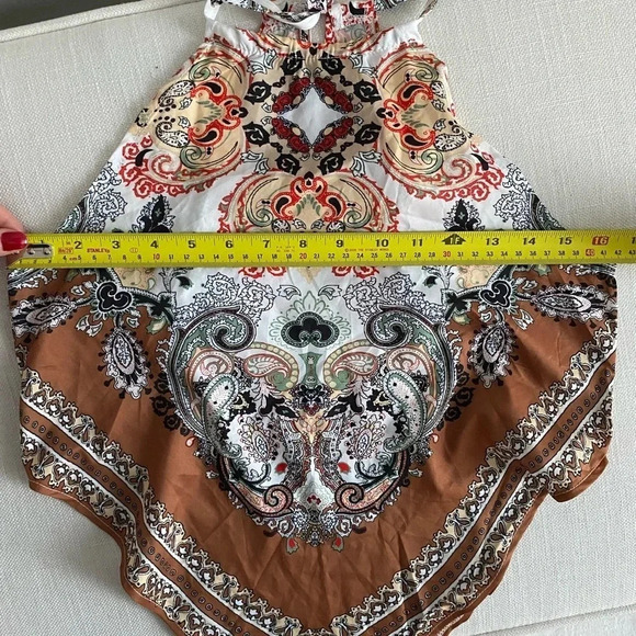 2 for $10! SHEIN Boho Halter Tank Top Size XS - Picture 2 of 4